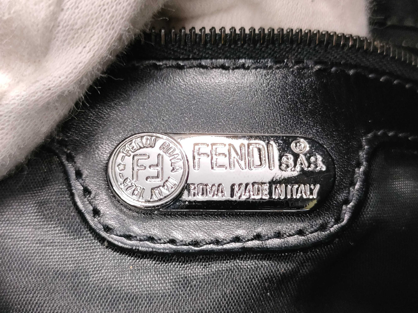 FENDI nylon logo tote bag