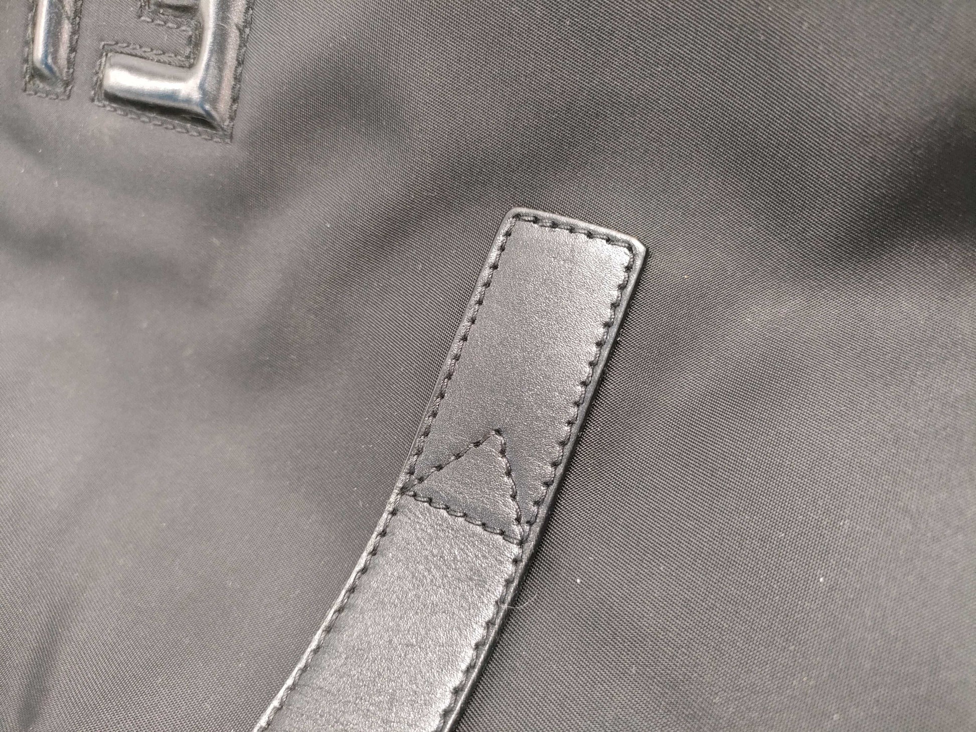 FENDI nylon logo tote bag