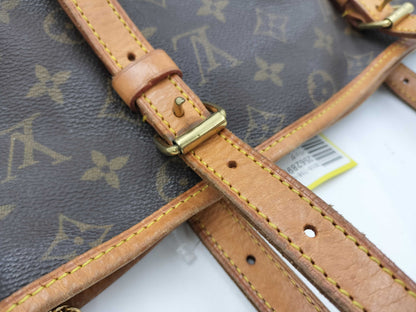 LOUIS VUITTON FL0081 Monogram Bucket Tote Bag with Pouch