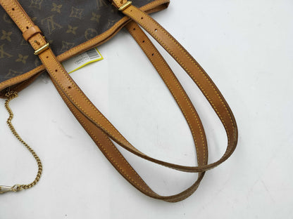 LOUIS VUITTON FL0081 Monogram Bucket Tote Bag with Pouch