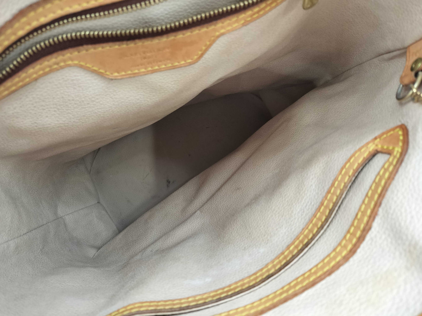 LOUIS VUITTON FL0081 Monogram Bucket Tote Bag with Pouch