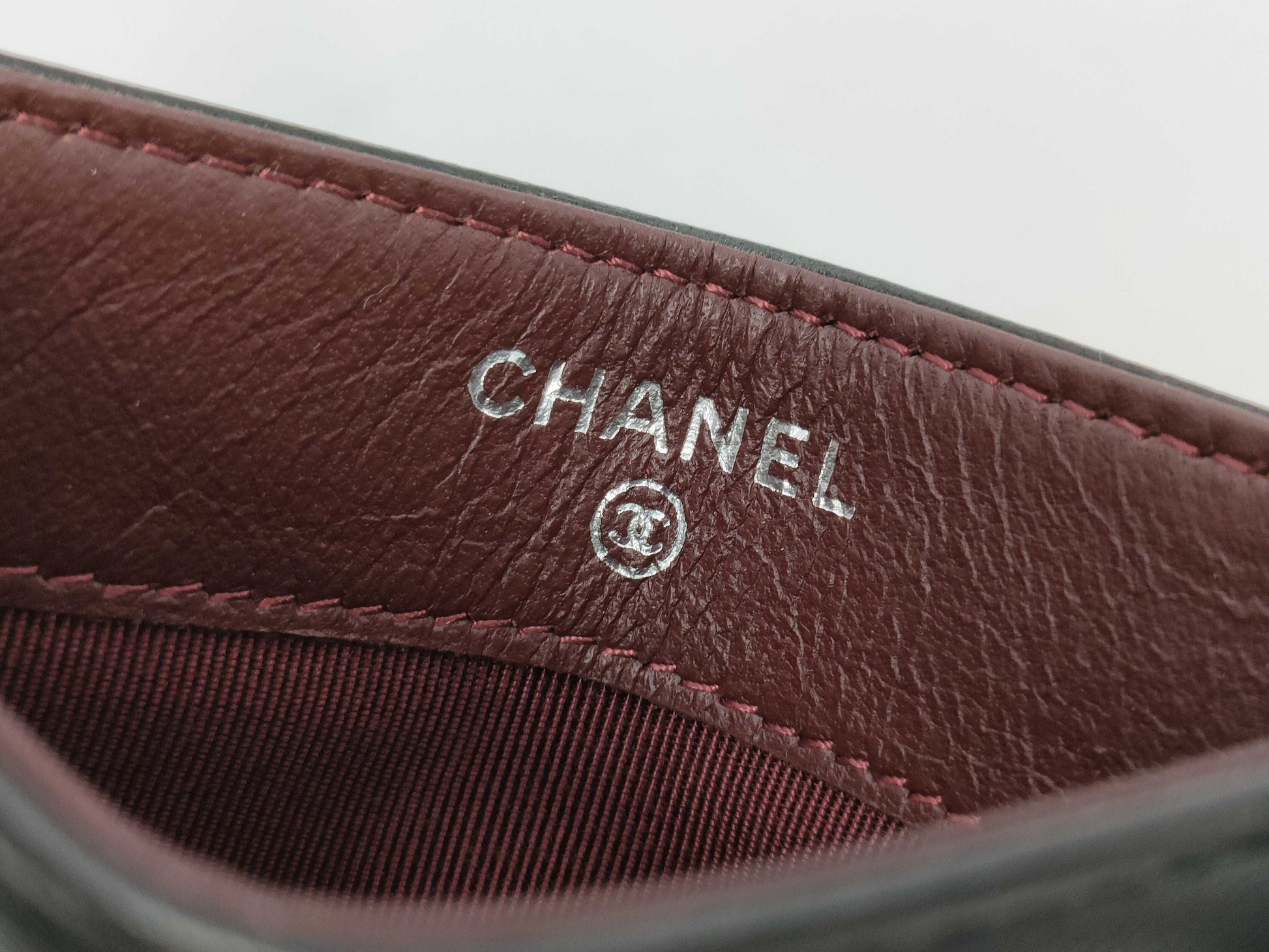 CHANEL Lambskin Card Case, Card Case, Pass Case, Business Card Case