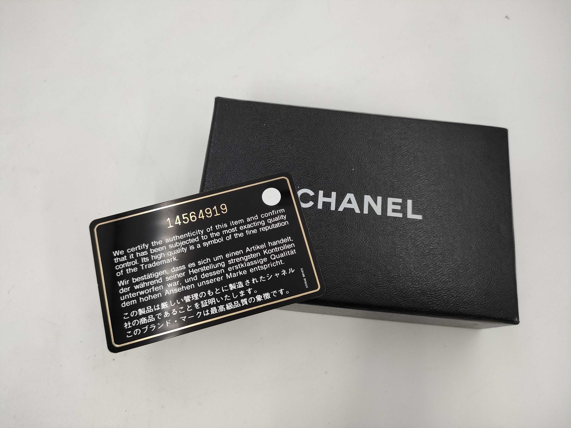 CHANEL Lambskin Card Case, Card Case, Pass Case, Business Card Case