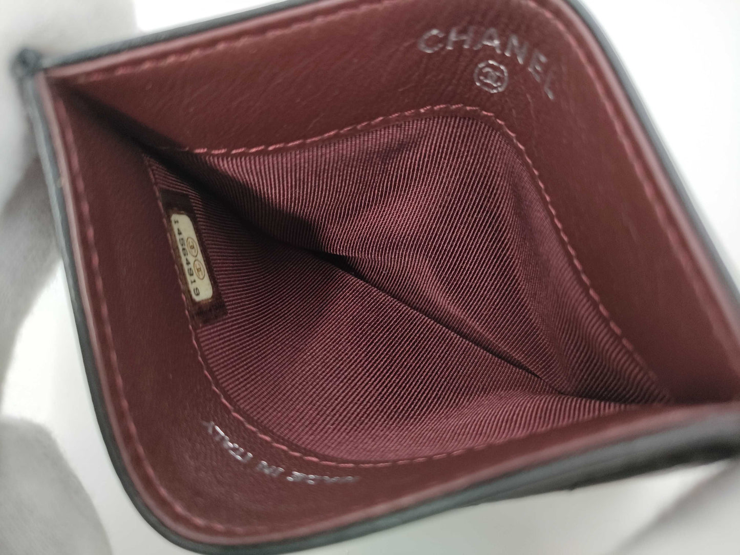 CHANEL Lambskin Card Case, Card Case, Pass Case, Business Card Case