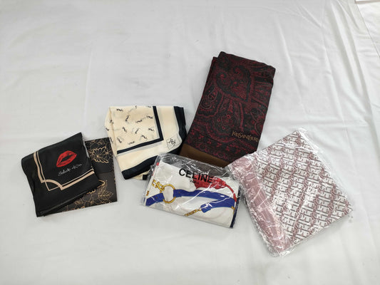 SAINT LAURENT Celine/Wacoal 5-piece scarf/stole set
