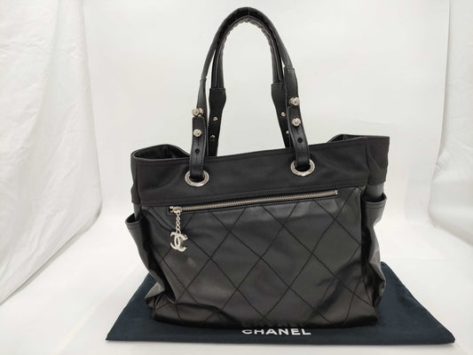 CHANEL Paris Biarritz Tote Bag with Pouch, Shoulder Bag, Serial Seal Tote Bag
