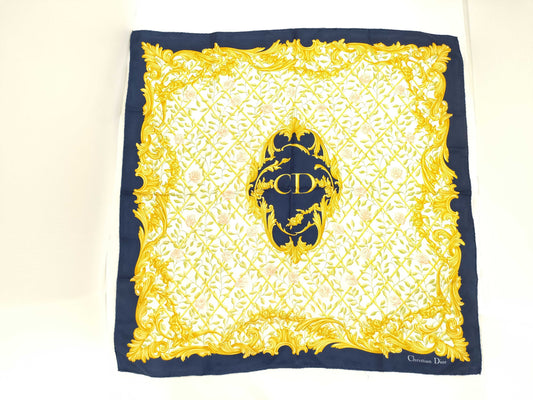 Dior Silk Scarf CD Logo Scarf