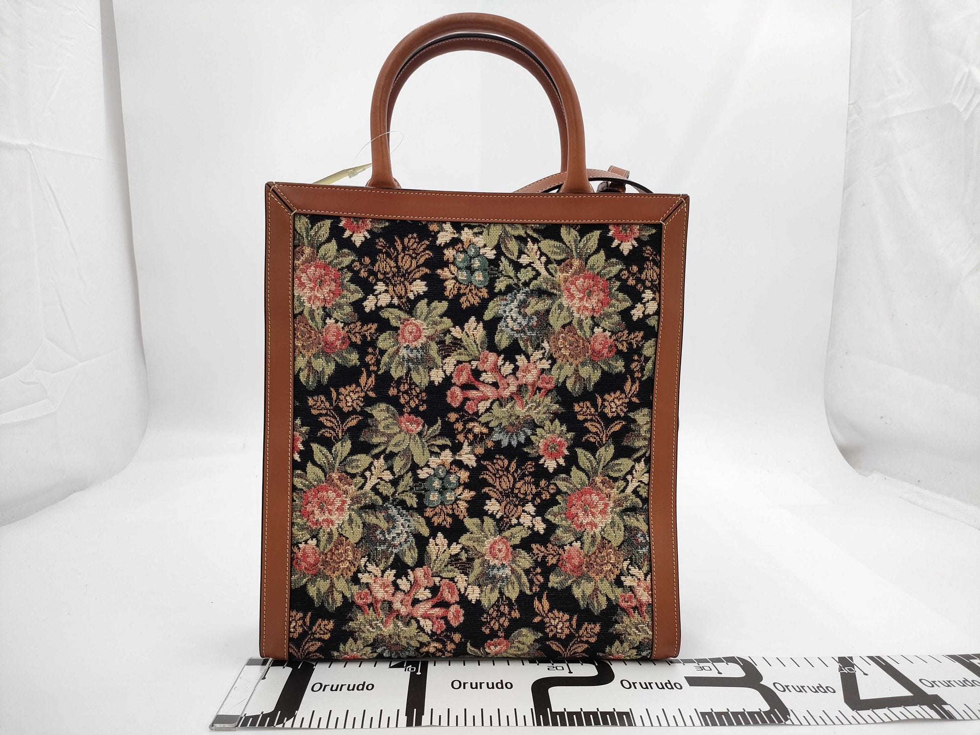 CELINE Vertical Cabas/Small/Jacquard Tote Bag