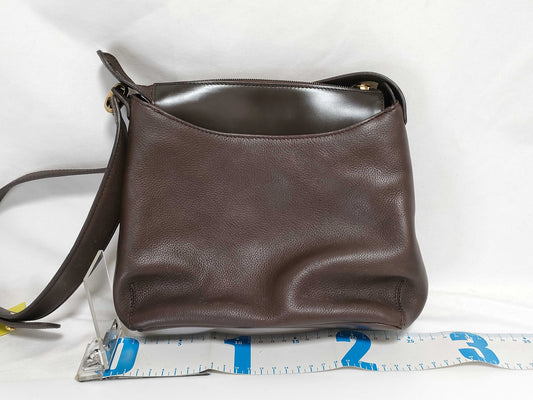 LOEWE Leather One-Shoulder Logo Shoulder Bag