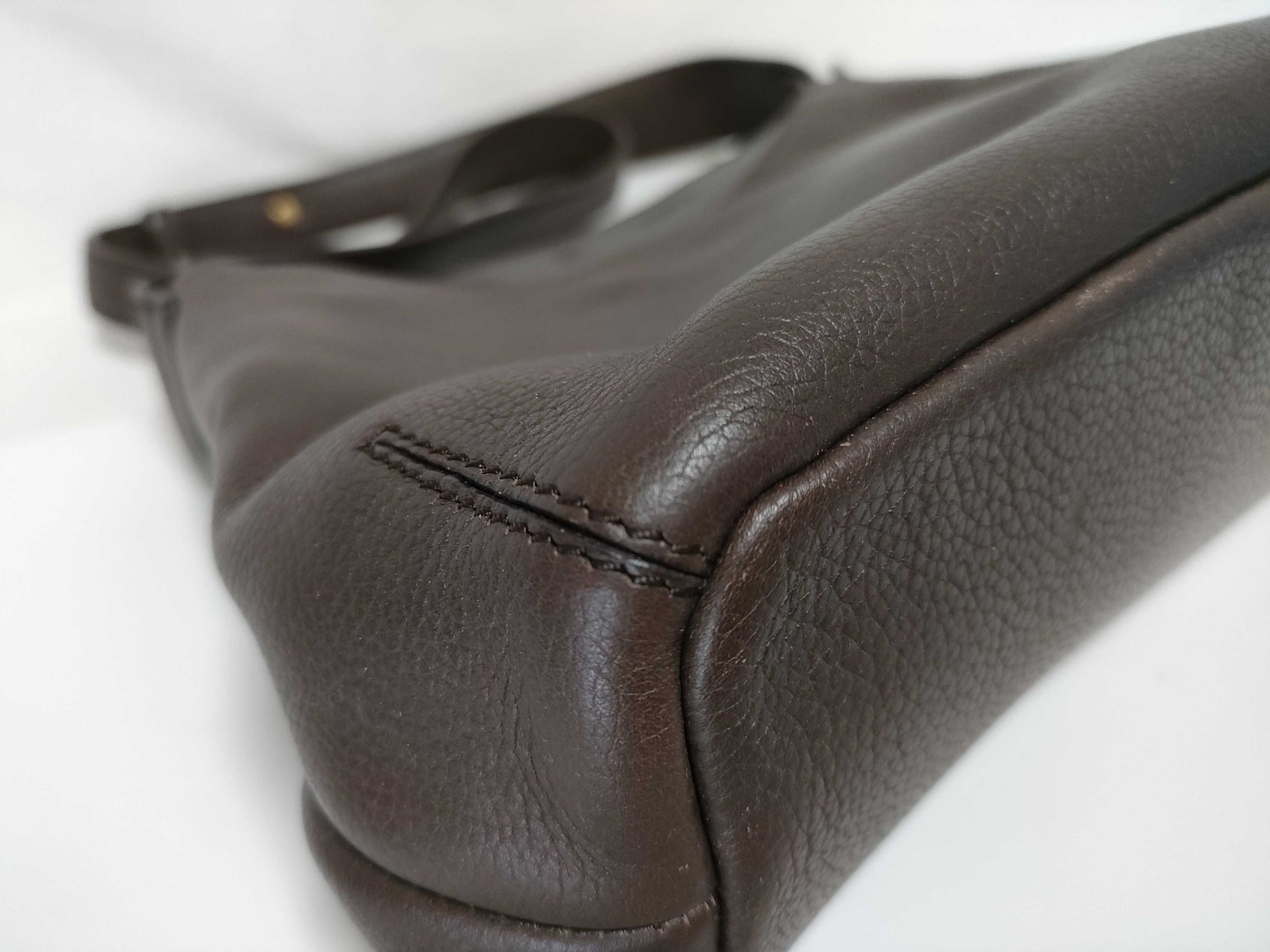 LOEWE Leather One-Shoulder Logo Shoulder Bag