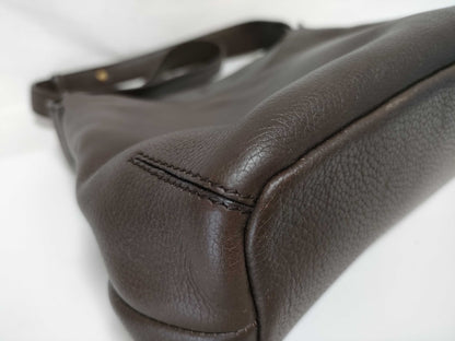 LOEWE Leather One-Shoulder Logo Shoulder Bag