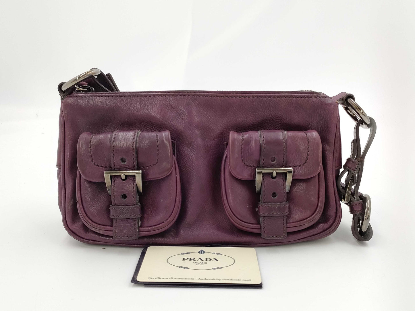 PRADA BR2670 Calfskin Rocket Shoulder Bag