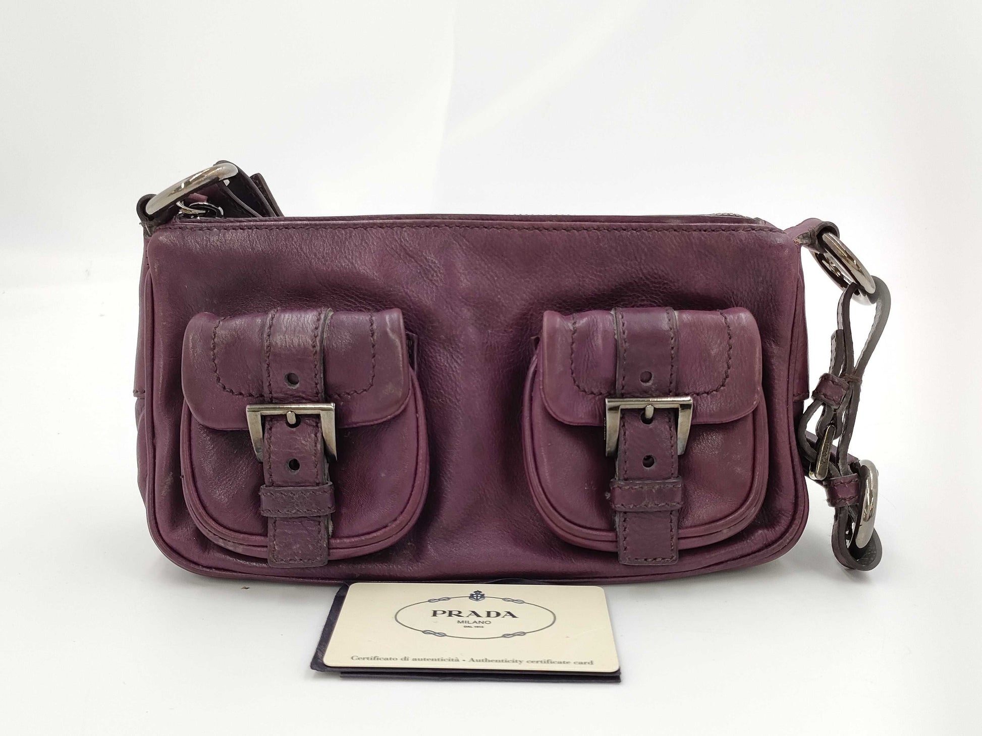 PRADA BR2670 Calfskin Rocket Shoulder Bag