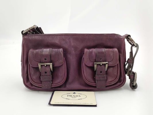 PRADA BR2670 Calfskin Rocket Shoulder Bag