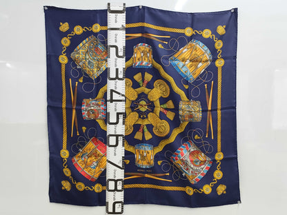 HERMES Carre Carre les tambours scarf