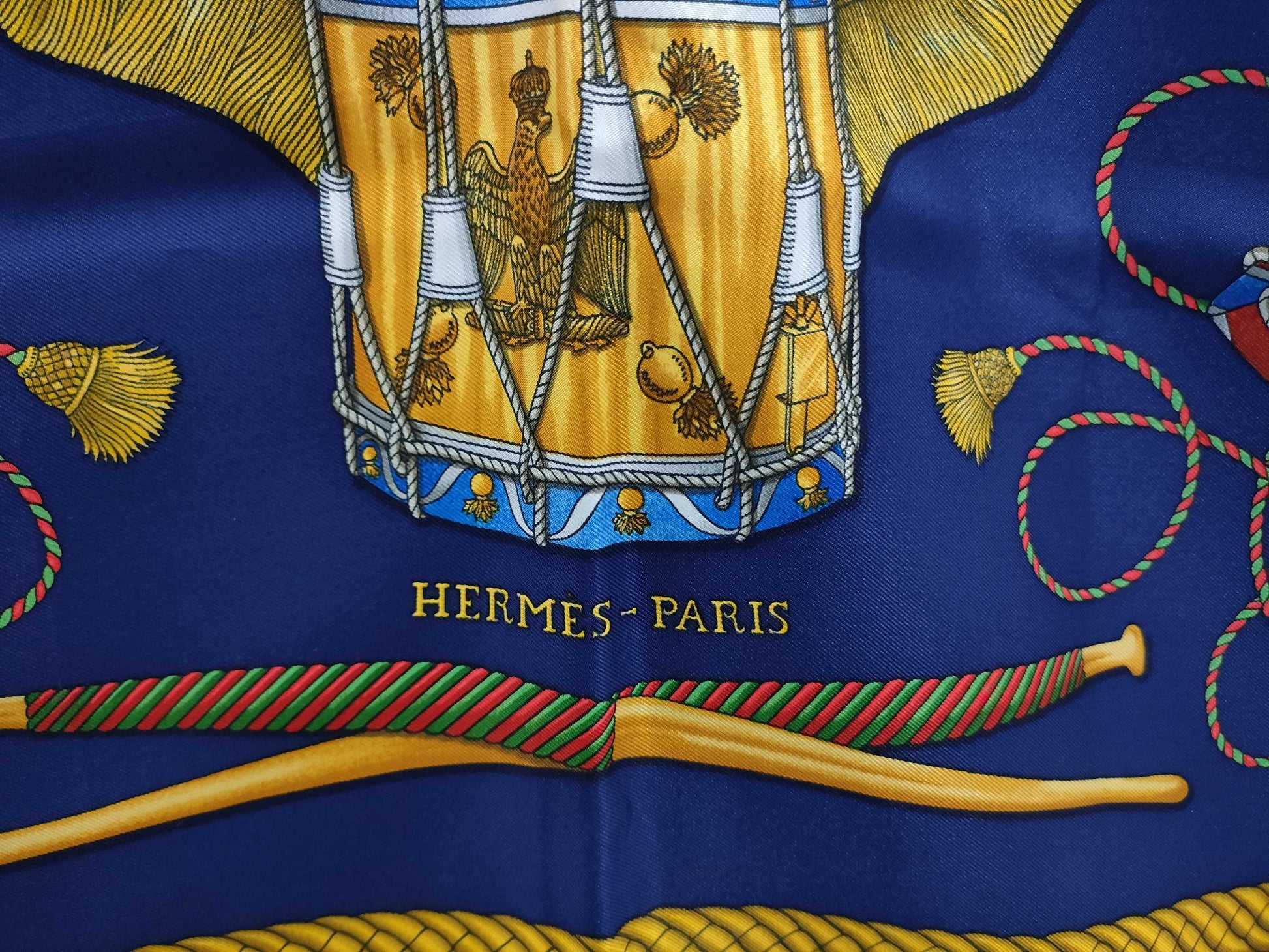 HERMES Carre Carre les tambours scarf