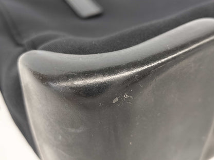 PRADA nylon tote bag, leather black tote bag