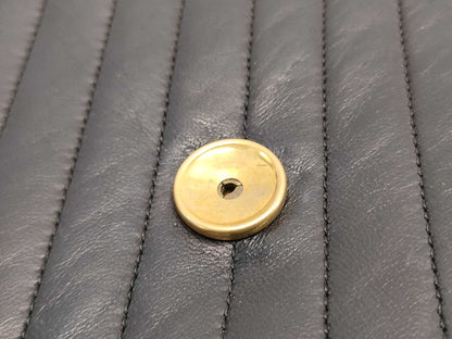 CHANEL Lambskin Mademoiselle/Push Lock/Chain Shoulder Bag