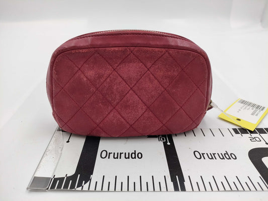 CHANEL Lambskin Matelasse Pouch