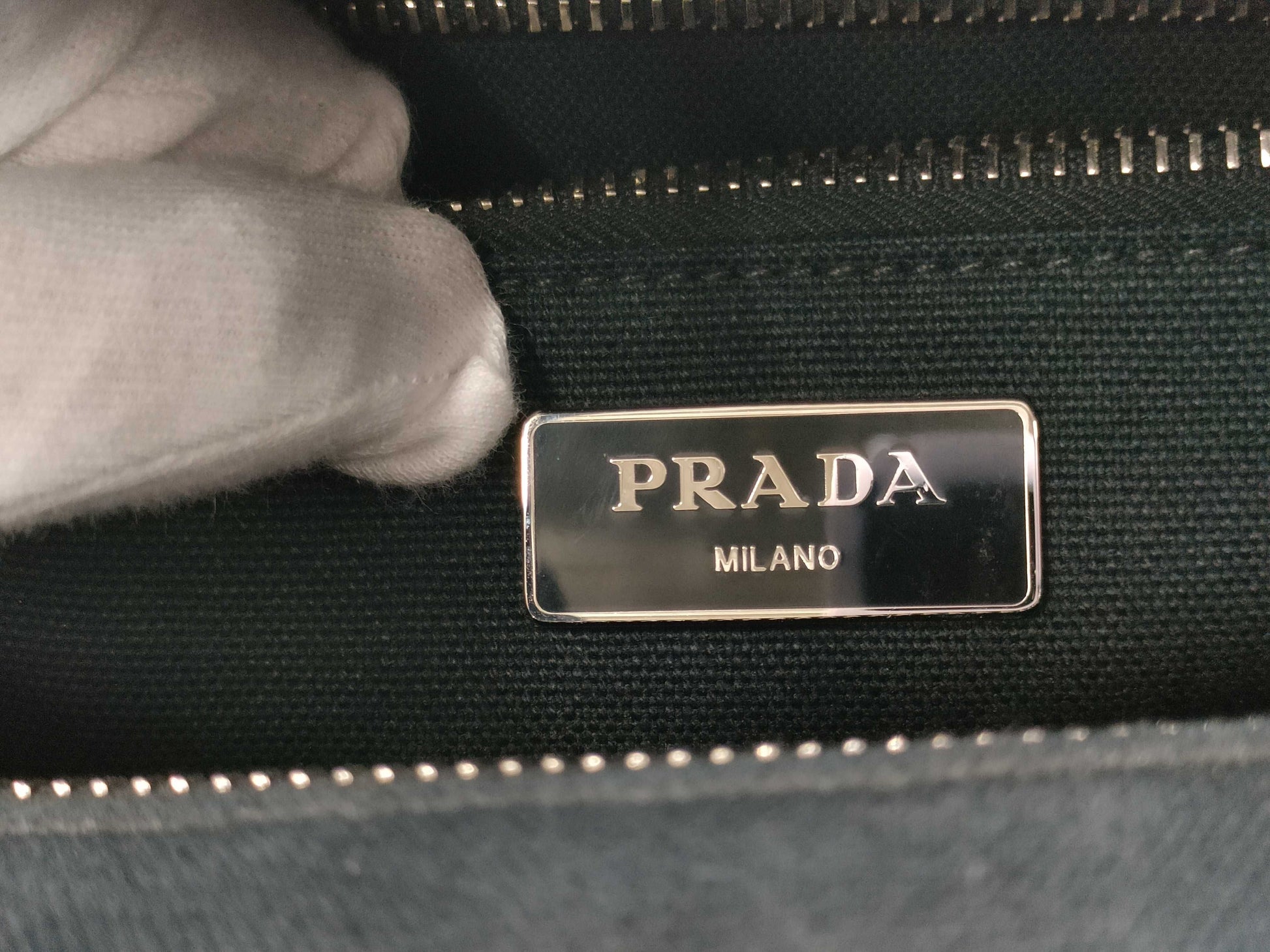 PRADA 1BG835 Wickreme Feather Tote Bag