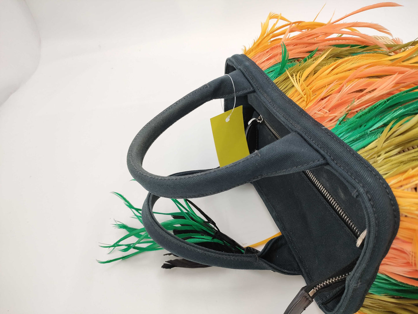 PRADA 1BG835 Wickreme Feather Tote Bag