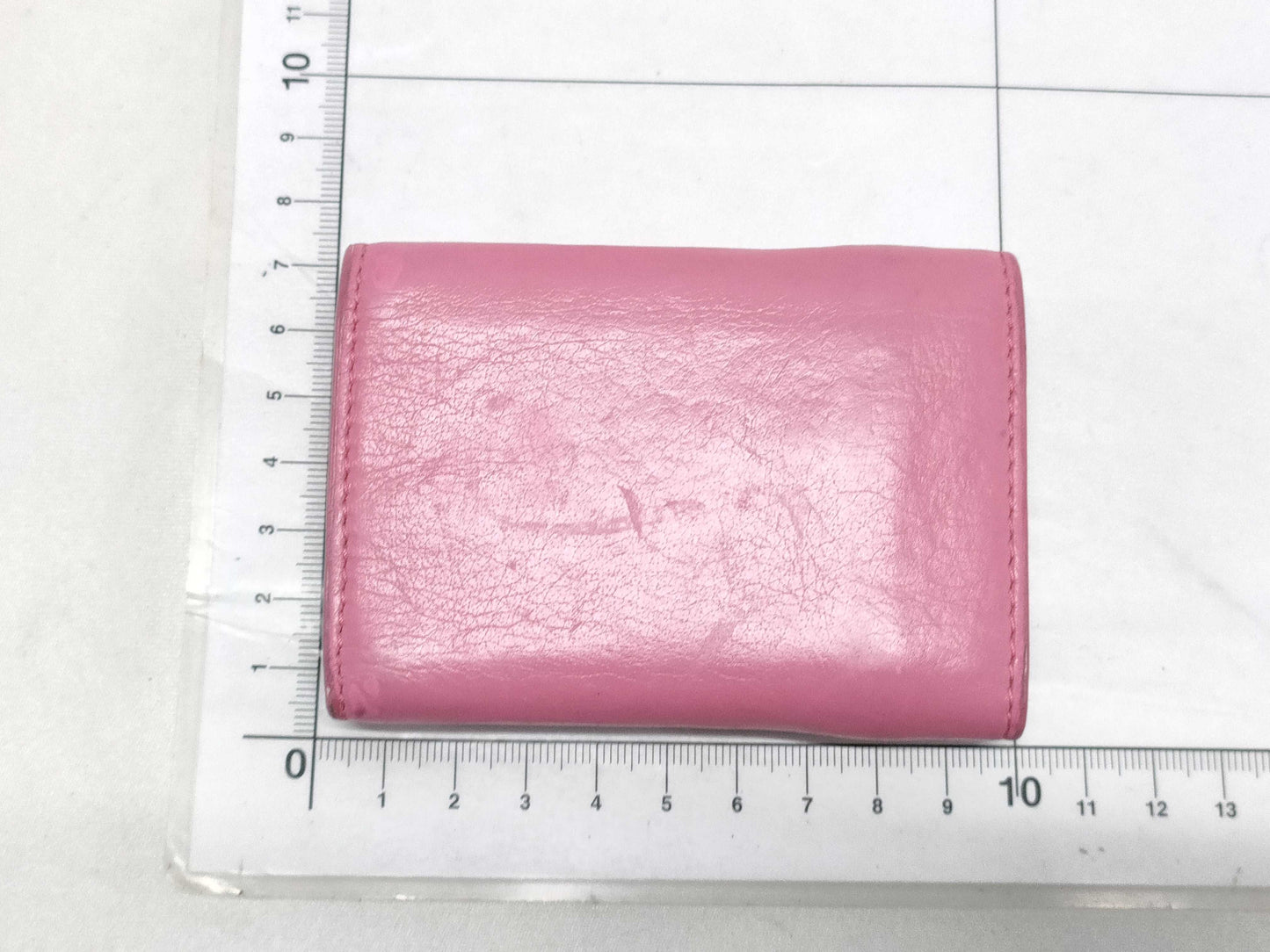 BALENCIAGA Tri-fold Pink Wallet