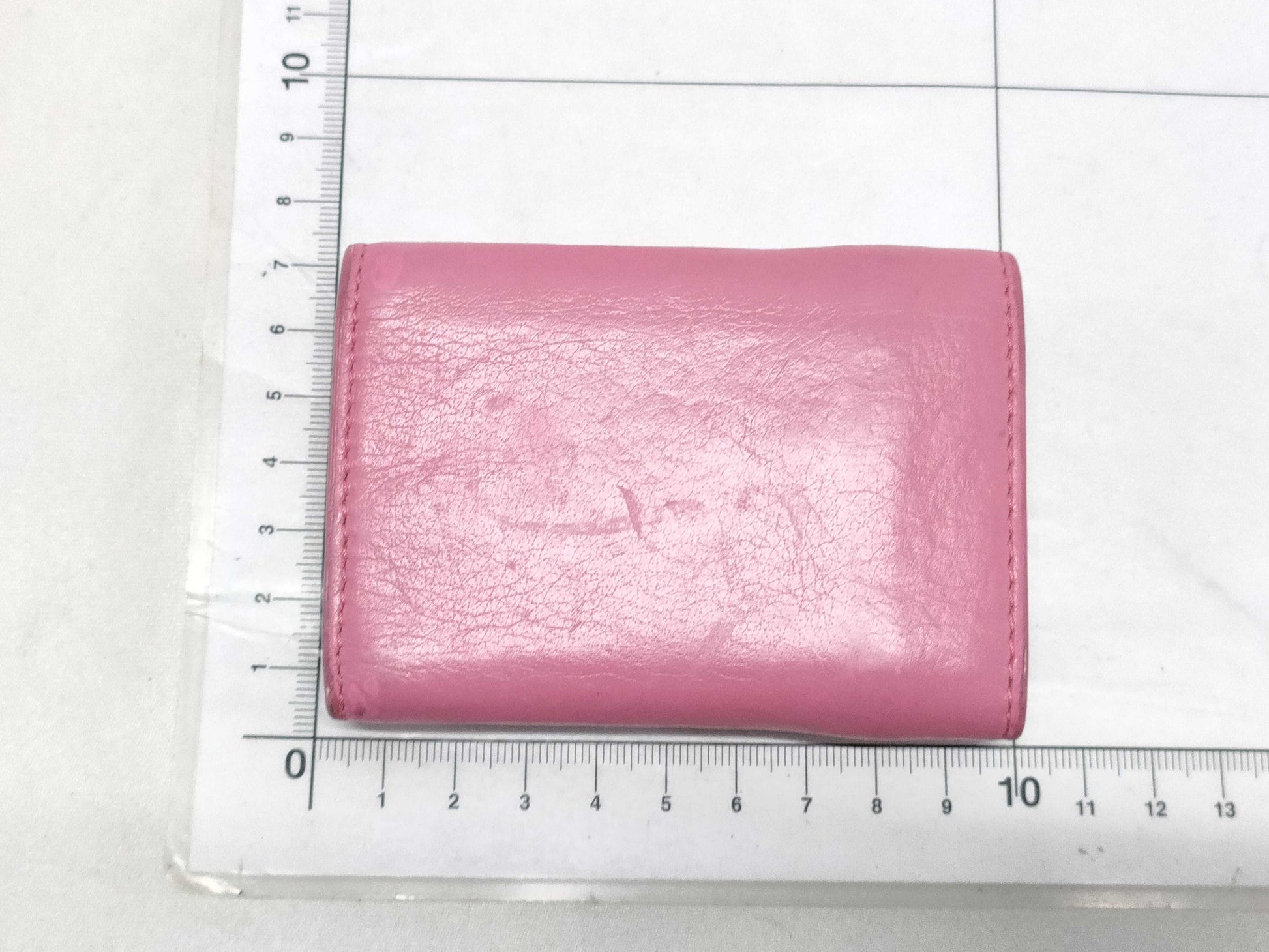 BALENCIAGA Tri-fold Pink Wallet