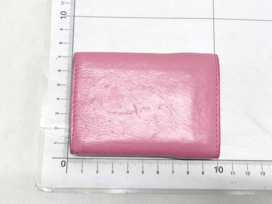 BALENCIAGA Tri-fold Pink Wallet
