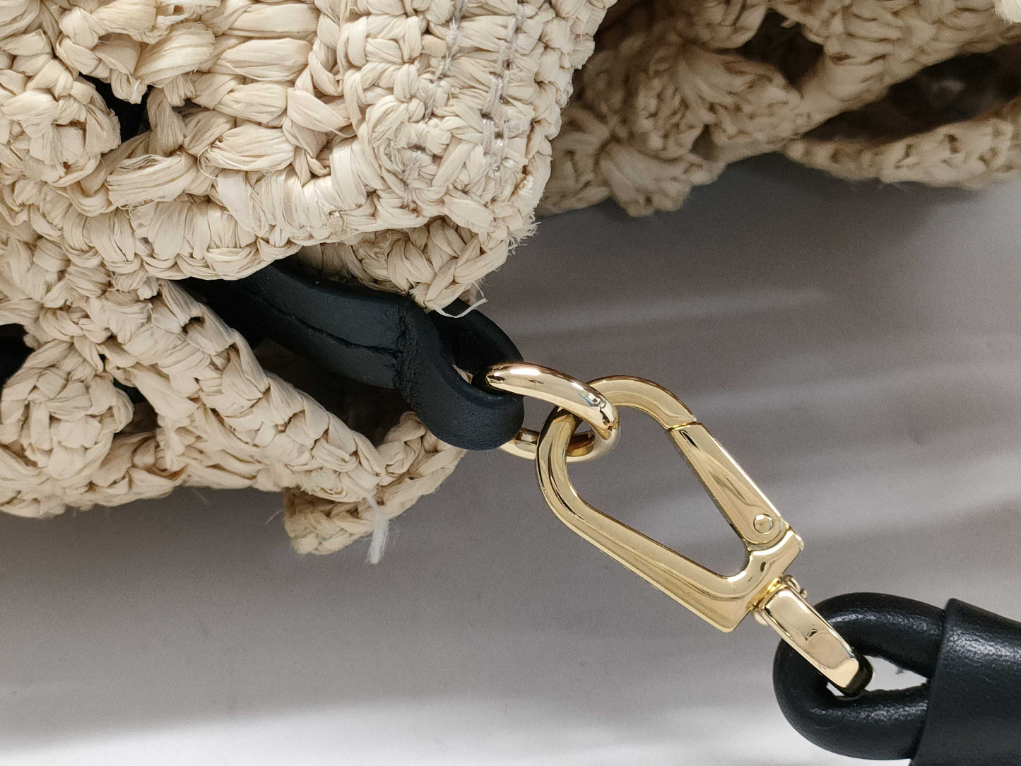 LOEWE Flamenco Raffia Straw Shoulder Bag