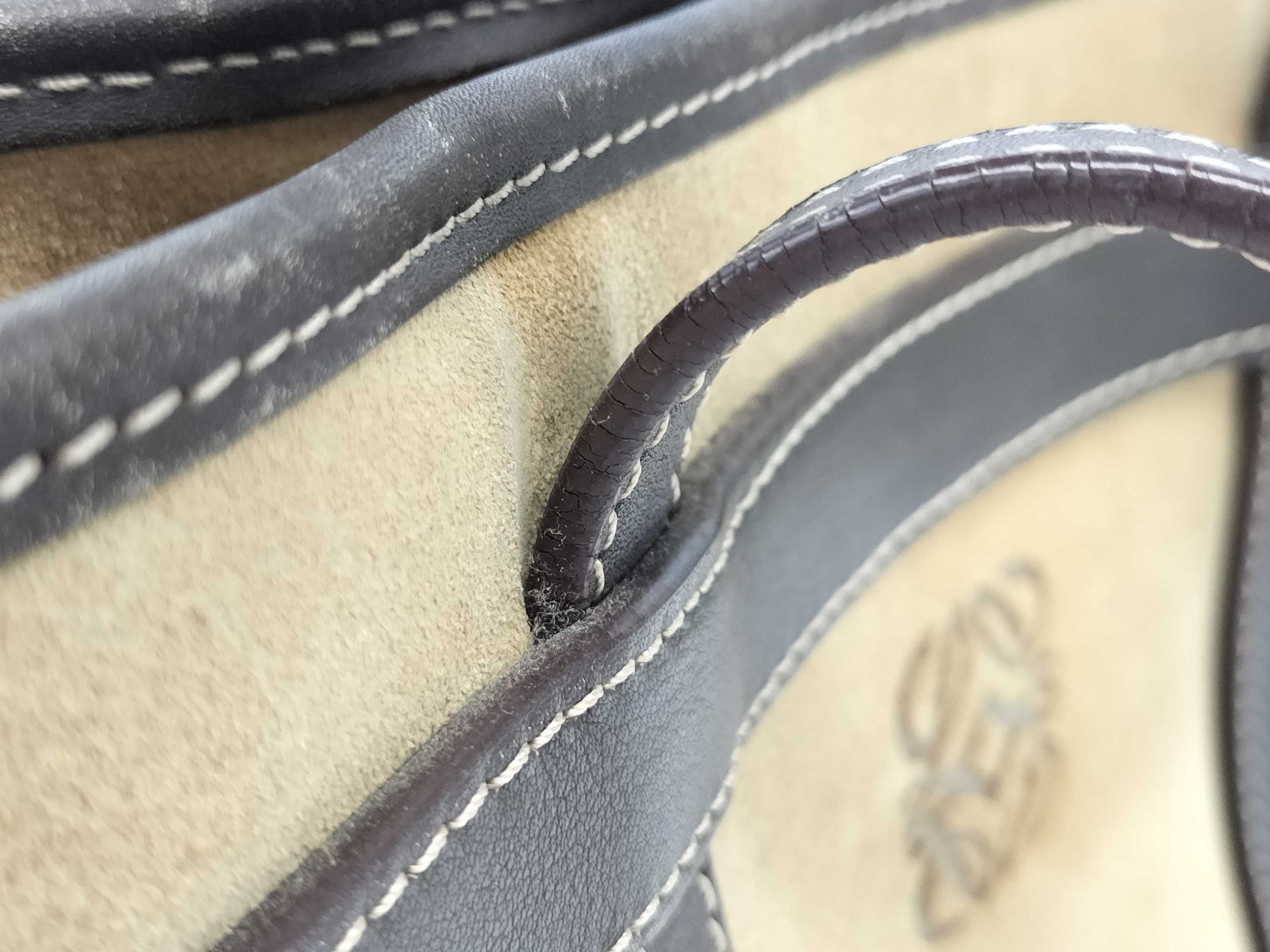 LOEWE Anagram Suede/Leather Handbag