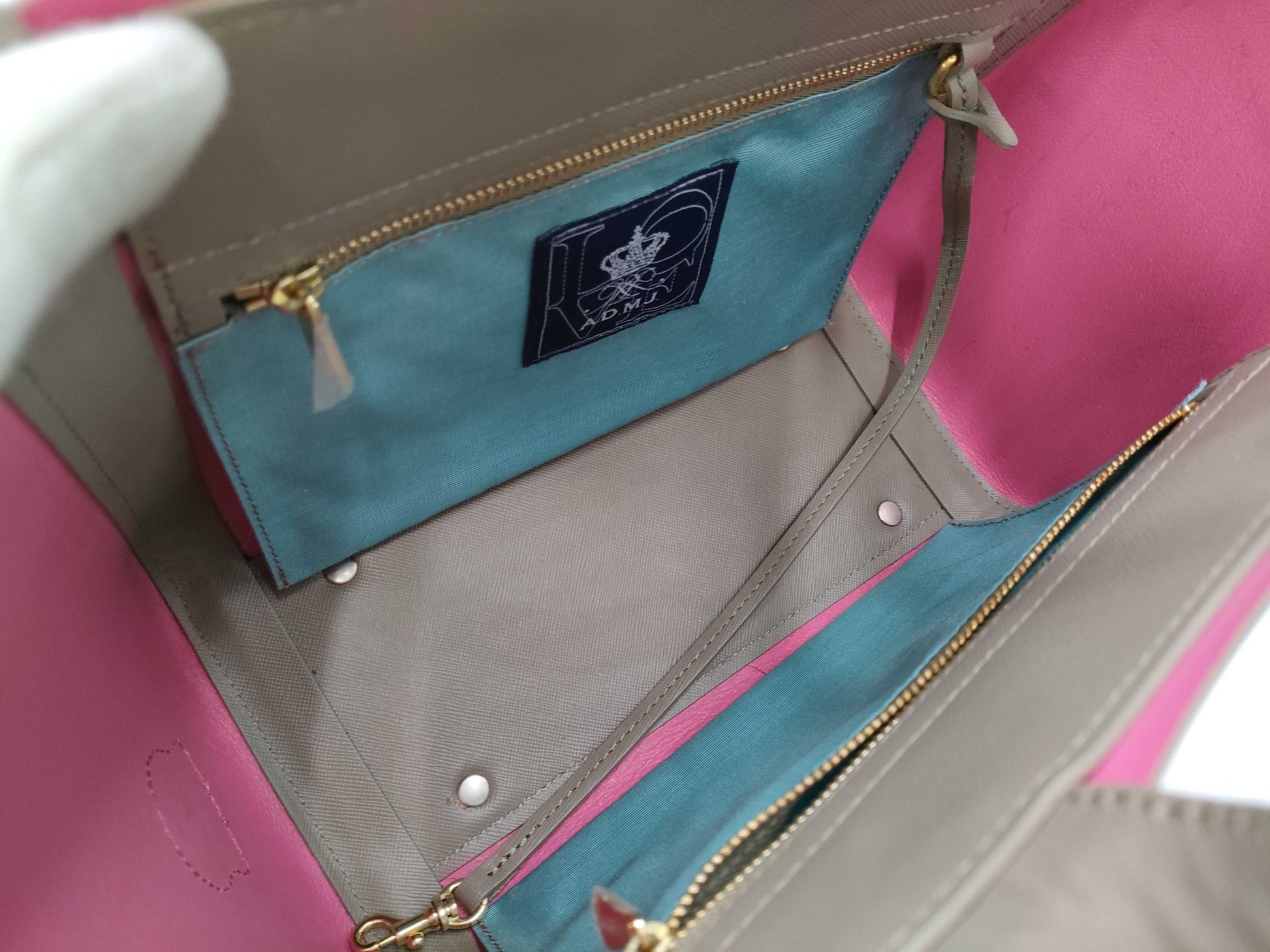 ADMJ Handbag Beige Tote Bag