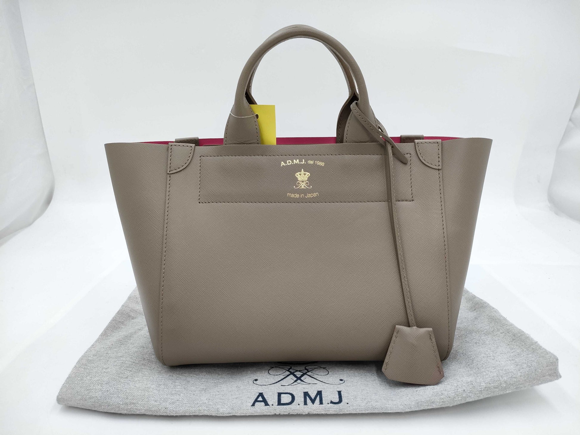 ADMJ Handbag Beige Tote Bag