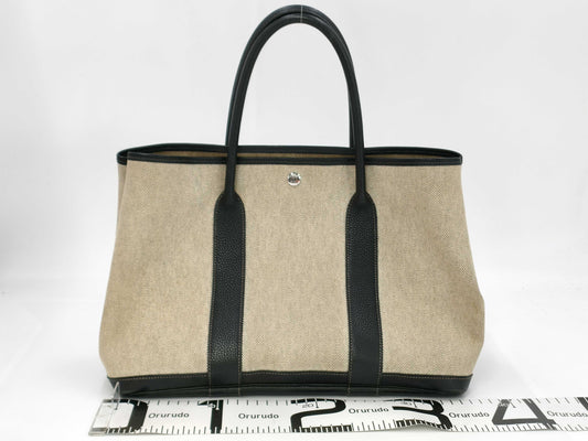 HERMES Garden Party Toile □I Handbag