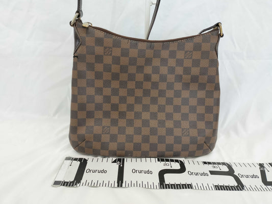 LOUIS VUITTON Damier Bloomsbury Shoulder Bag with Surface Cracks