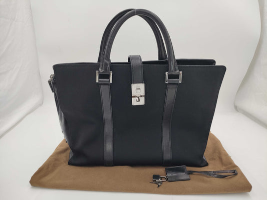 GUCCI 114262.3444 Business Bag Canvas Leather Tote Bag