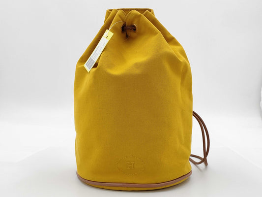 HERMES Polochon Mimir Yellow Shoulder Bag