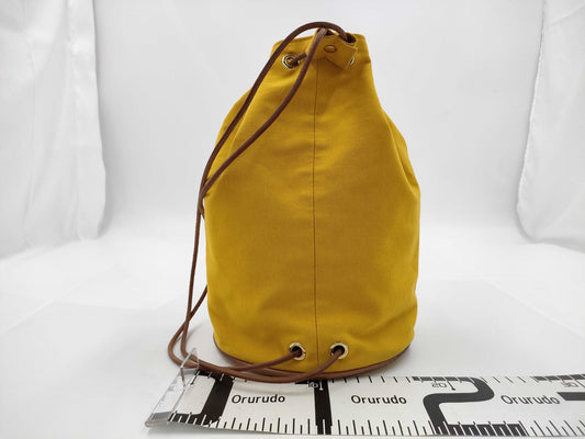 HERMES Polochon Mimir Yellow Shoulder Bag