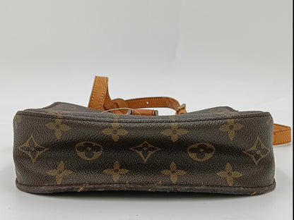 LOUIS VUITTON LP1900 Monogram Shoulder Bag, Monogram Saint-Cloud MM M51243, Made in 1990, with a torn strap.
