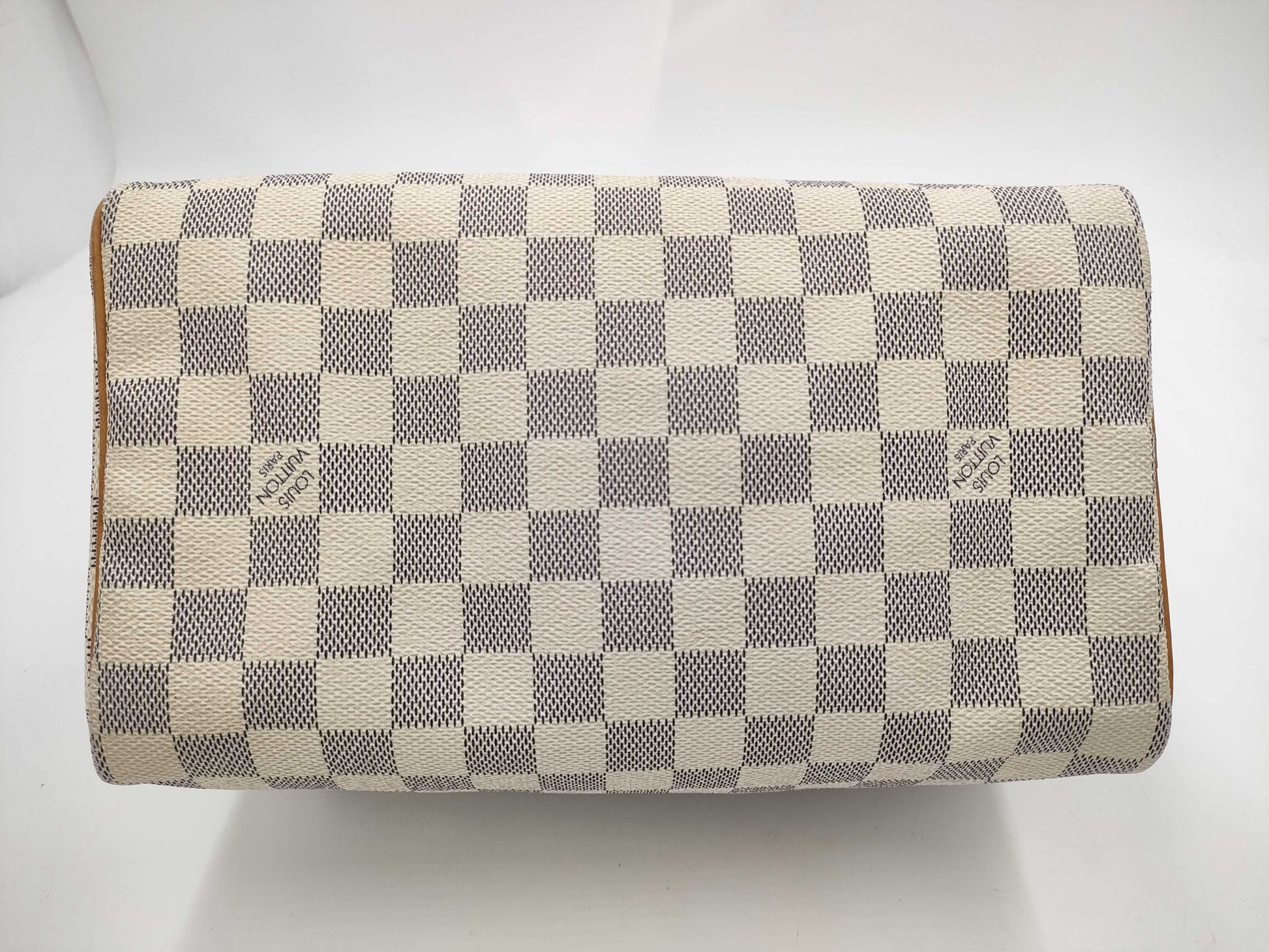 LOUIS VUITTON MB4048 Damier Azur Speedy 25 Boston Bag