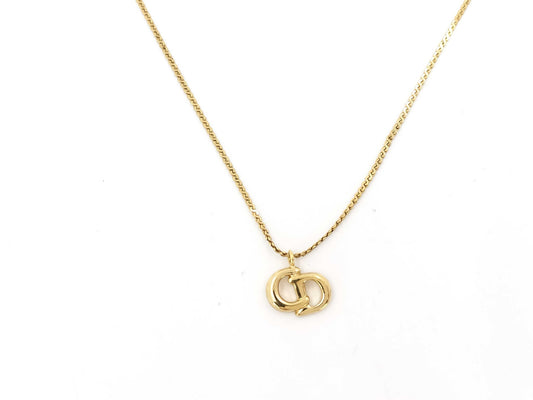 Dior Necklace Logo CD Gold Necklace