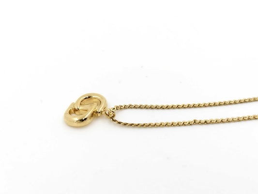Dior Necklace Logo CD Gold Necklace