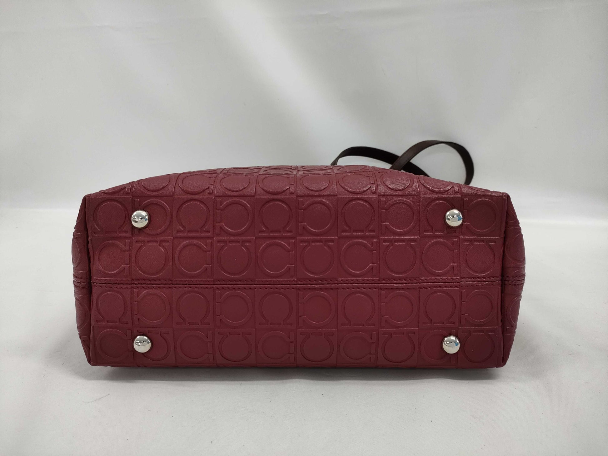 Salvatore Ferragamo Gancini Embossed Tote Bag