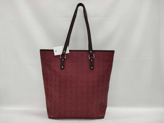 Salvatore Ferragamo Gancini Embossed Tote Bag