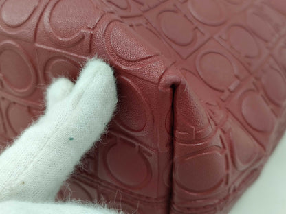 Salvatore Ferragamo Gancini Embossed Tote Bag