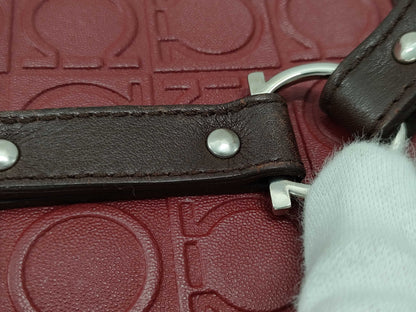 Salvatore Ferragamo Gancini Embossed Tote Bag