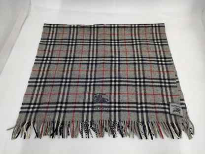 BURBERRY Nova Check Gray Scarf