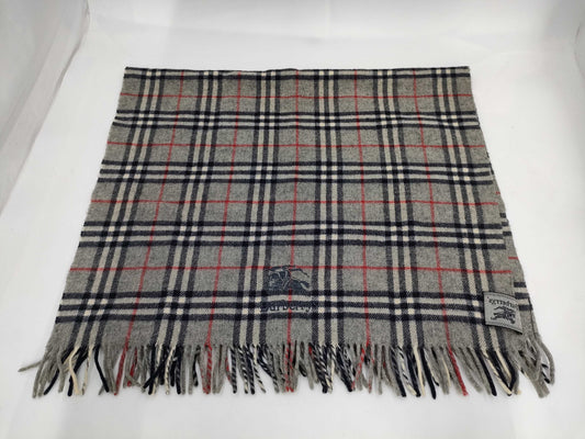 BURBERRY Nova Check Gray Scarf