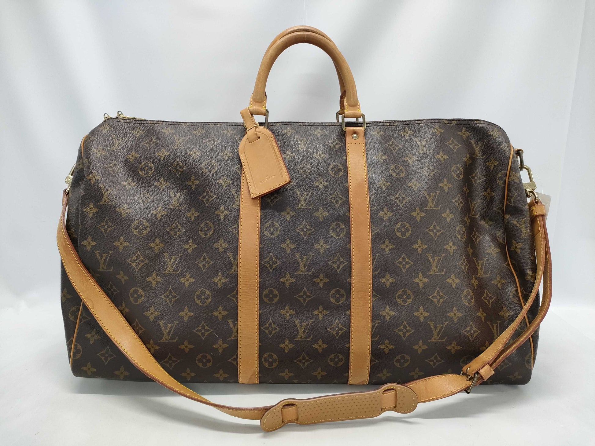 LOUIS VUITTON Monogram M41414 Keepall Bandouliere 55 Boston Bag
