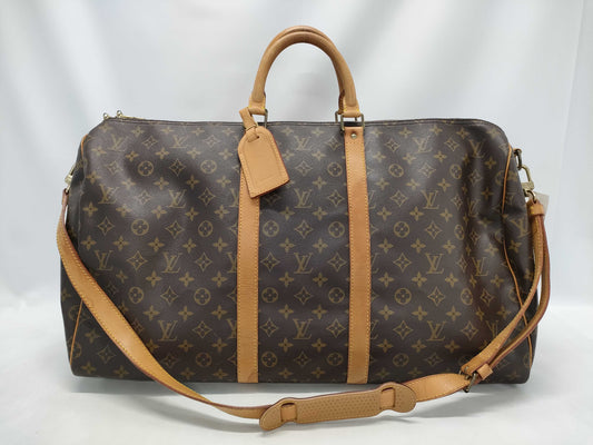 LOUIS VUITTON Monogram M41414 Keepall Bandouliere 55 Boston Bag