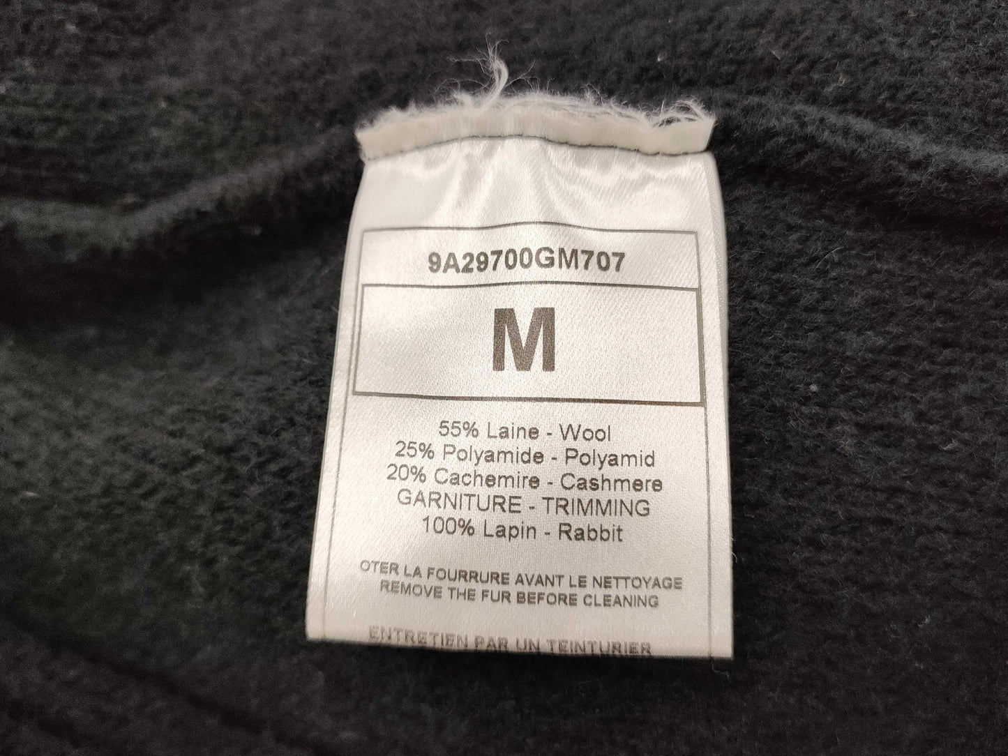 Dior rabbit fur jacket jacket